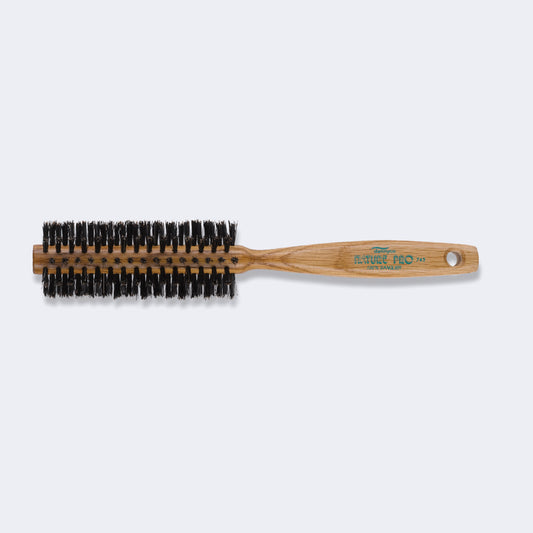 Dannyco Professional Nature Pro Oakwood Handle Circular Brush With Natural Boar Bristles